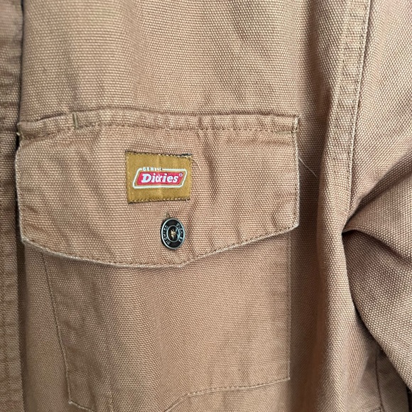 Dickies Long Sleeve Duck Brown Shirt Jacket - Medium - Picture 6 of 6